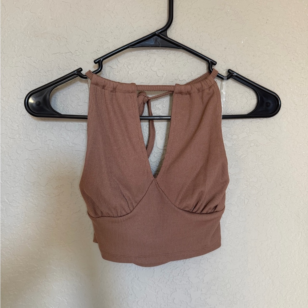 Cotton- On open back crop top